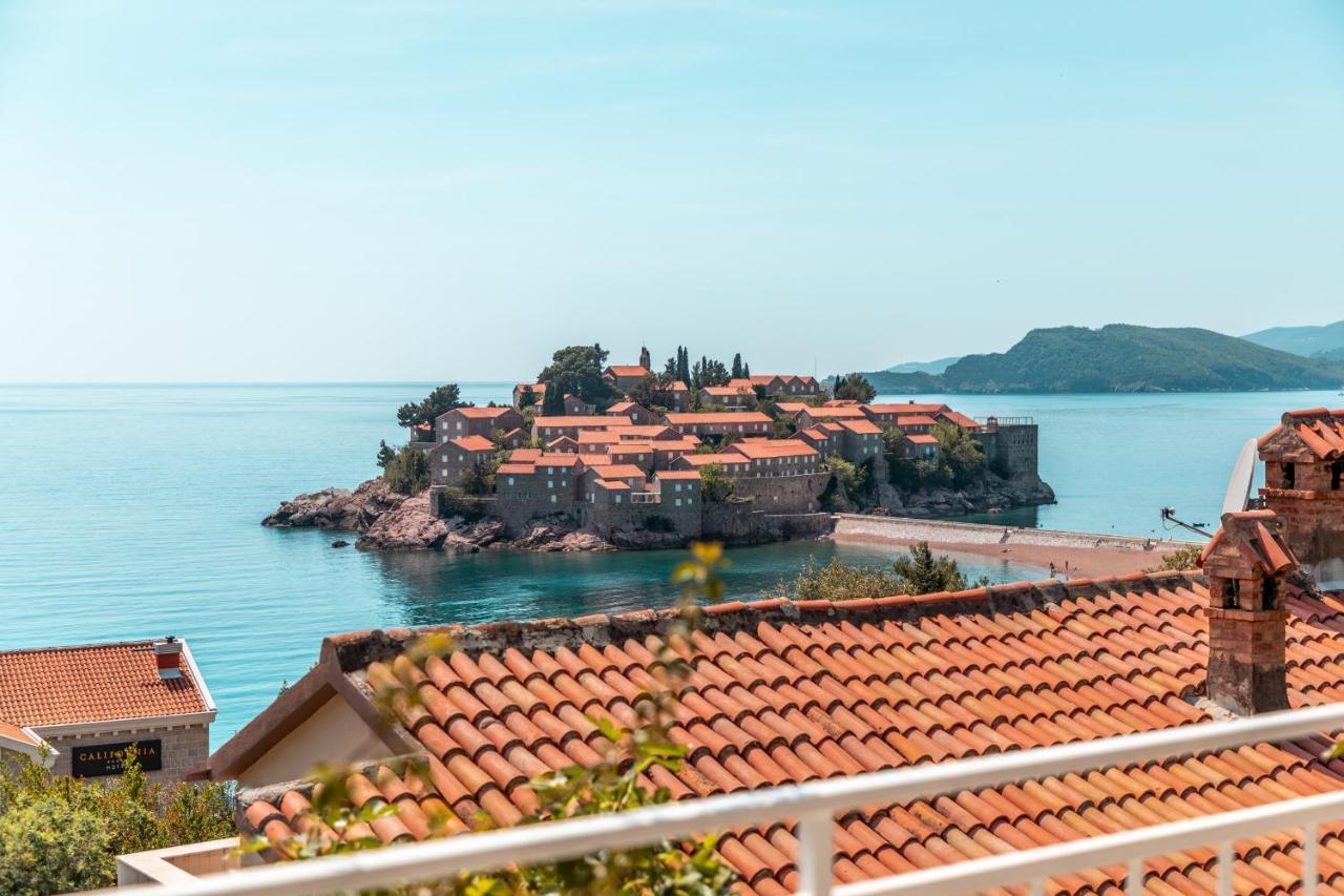 Sun Rose Apartments Sveti Stefan Exterior foto